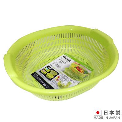 日本製造 洗物瀝水盆-綠色SAN-D5524