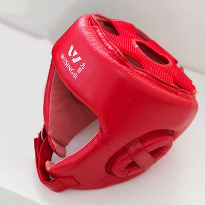 【九日山】拳擊散打泰拳專用護具配件-紅色護頭套