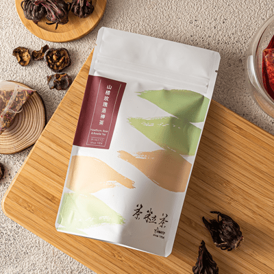 【茶粒茶】 山楂洛神玫瑰茶(無咖啡因) 8入 三角立體茶包