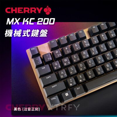 德國工藝 Cherry KC200 MX ABS雷雕中刻(黑銅色) (玉軸)