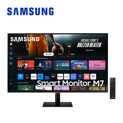 SAMSUNG 32吋M7 (2024) 智慧聯網顯示器 S32DM702UC 螢幕