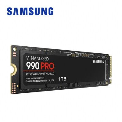 促銷 Samsung 990 PRO PCIe 4.0 NVMe M.2 1TB 固態硬碟 SSD