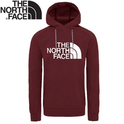 The North Face 男 LOGO連帽衫《暗紅》3M4E/連帽保暖上衣/大學T/連帽長袖