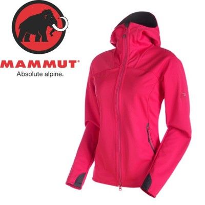 MAMMUT 長毛象 女款 Ultimate連帽防風外套WINDSTOPPER《洋紅》防水/雙色背襯