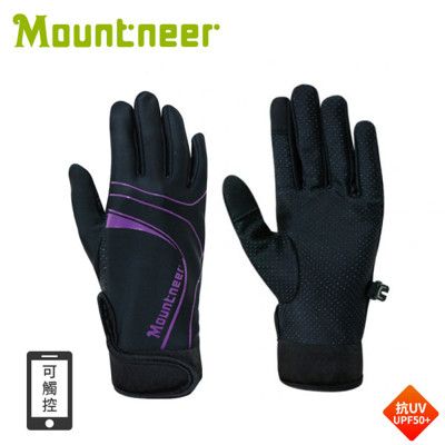 Mountneer 山林 *抗UV印花觸控手套《紫蘿蘭》11G03/抗UV/UPF50+/觸控手套/