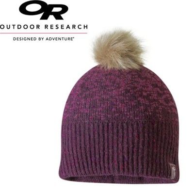 Outdoor Research 美國 EFFIE BEANIE女童保暖壓克力混紡帽《紫紅》絨球/毛