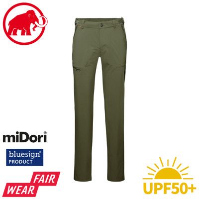 MAMMUT 長毛象 男 MA Runbold Pants 抗磨防曬機能長褲《綠鬣蜥》1022-01