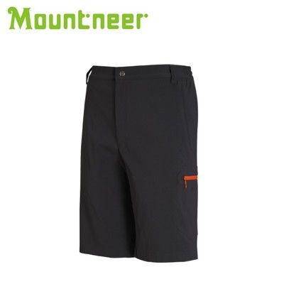 Mountneer 山林 男款 彈性抗UV休閒短褲 深鐵灰11S17/休閒褲/運動褲/彈性褲/排汗褲