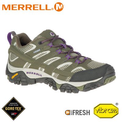 MERRELL 美國 女 Moab 2 Gore-tex 戶外多功能登山鞋《橄欖綠》033466/水