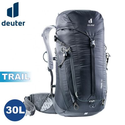 Deuter 德國 TRAIL 30L 輕量拔熱透氣背包《黑》3440521/雙肩後背包/登山包/戶