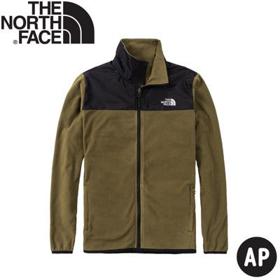 The North Face 男 可套式刷毛保暖外套 AP《橄欖綠》49AE/刷毛外套/立領外套/保