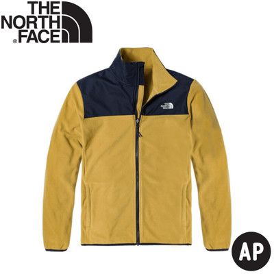 The North Face 男 可套式刷毛保暖外套 AP《卡其黃》49AE/刷毛外套/立領外套/保