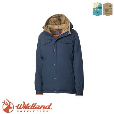 Wildland 荒野 女 鵝絨防潑水極暖外套《深霧灰》OA62993/羽絨外套/連帽羽絨衣/夾克