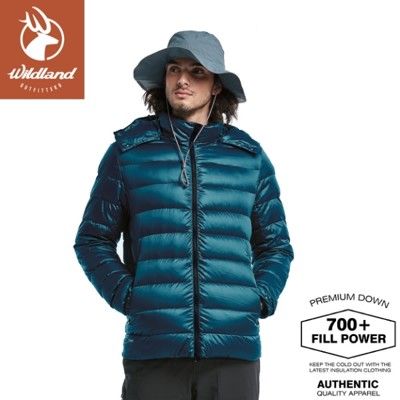 Wildland 荒野 男 700FP 可回溯羽絨外套《經典藍》0A82102/輕羽絨外套/保暖外套