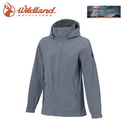 Wildland 荒野 女 單件式防水透氣外套《灰藍》W3911/Champ-Tex/保暖夾克/防風