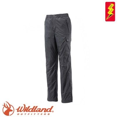Wildland 荒野 男 鬆緊帶輕量保暖褲《鐵灰》0A12336/抗靜電/抗菌抑臭/刷毛