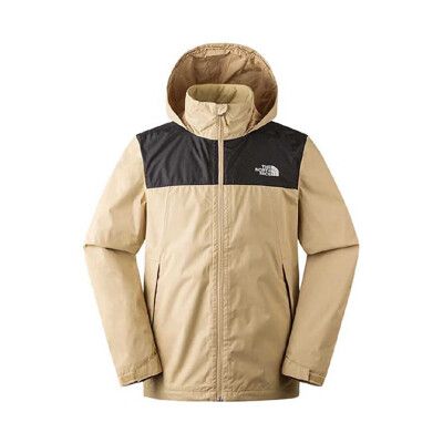 The North Face 男 DV防水外套《卡其/黑》88FR/防水透氣連帽外套/衝鋒衣