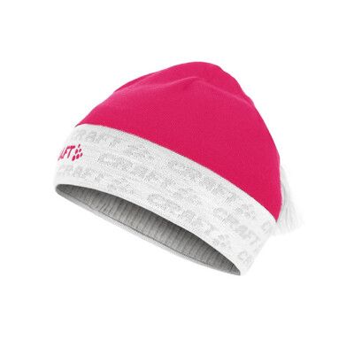 CRAFT 瑞典 經典LOGO帽《桃紅》1900299/保暖帽/針織帽/毛線帽/休閒帽/毛帽