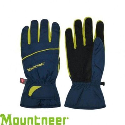 Mountneer 山林 PRIMALOFT防水觸控手套《寶藍/黃》防風/可觸控/騎車手套/12G0