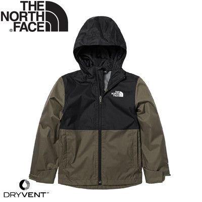 The North Face 童 DV 防水外套 《褐綠/黑》7UMV/防風外套/連帽外套/露營