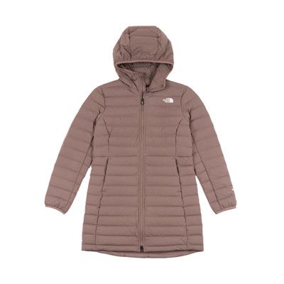 The North Face 女 600FP 長版羽絨外套 AP《灰褐色》7QW8/羽絨衣/保暖外套