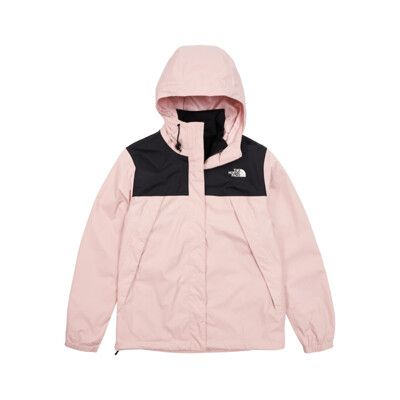 The North Face 女 DV防水兩件式刷毛外套 AP《黑/櫻花粉》7QW6/兩件式/防水透