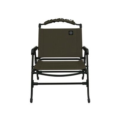 KAZMI 韓國 KZM 工業風低座折疊椅《軍綠》K23T1C02/露營/烤肉/戶外