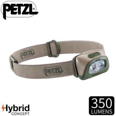 PETZL 法國 TACTIKKA+超輕量標準頭燈《沙漠》E089EA02/350流明/頭燈/登山露