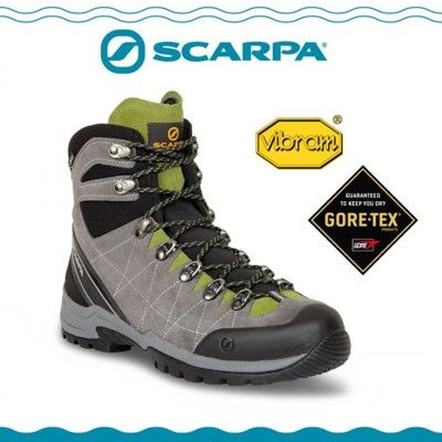 SCARPA 義大利 GORE-TEX 高筒登山鞋《鈦灰/蚱蜢綠》60256-201/防水透氣/高筒