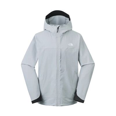 The North Face 男 防風防潑水連帽外套 AP《淺灰》89TK/防風外套/衝鋒衣/軟殼外