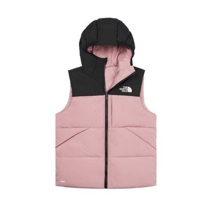 The North Face 童 600FP 羽絨保暖背心《淡紫》89XR/登山/露營/雙面穿/戶外