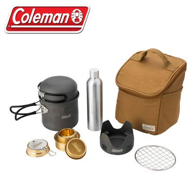 Coleman 美國 酒精燃料爐鍋組CM-38863/登山爐/燃料爐/酒精爐/戶外爐/取暖爐/擋風爐