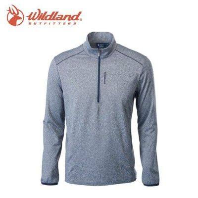 Wildland 荒野 男彈性麻花保暖上衣 《灰》0A62618/立領/戶外/登山