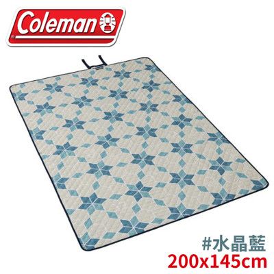 Coleman 美國 野餐毯《水晶藍》CM-38940/野餐墊/地墊/露營地墊/露營