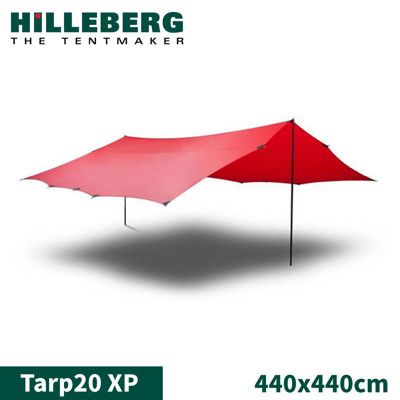 HILLEBERG 瑞典 Tarp20 XP 抗撕裂天幕外帳440x440cm《紅》022261/客