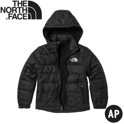 The North Face 童 雙面保暖化纖外套AP《黑》7WOS/防潑水/防風外套/連帽外套/登