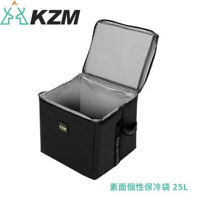 KAZMI 韓國 KZM 素面個性保冷袋 25L《黑》K21T3K07/保冰袋/置物袋/收納袋/購物