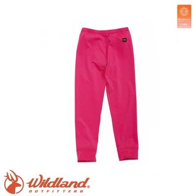 Wildland 荒野 童 遠紅外線彈性保暖褲《蜜桃紅》W2681/刷毛/保暖內層/ 吸濕快乾