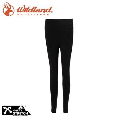 Wildland 荒野 中性 收腿收腹提臀壓力褲《黑》W2659/機能褲/內搭褲/束褲/緊身褲