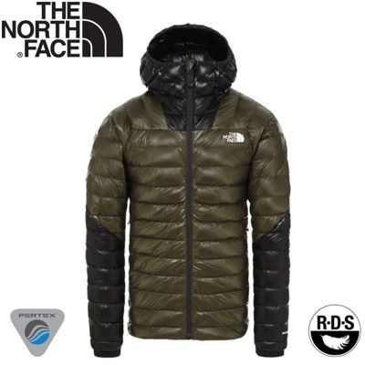 The North Face 男 Summit Perex 連帽羽絨外套《綠》3SQJ/羽絨外套/保