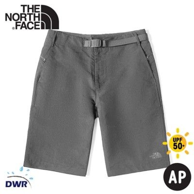 The North Face 男 軟殼短褲《瀝青灰》49BF/DWR/排汗/防潑水/運動褲/休閒褲/