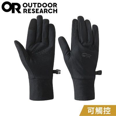 Outdoor Research 美國 女 防風透氣觸控刷毛保暖手套《黑》271565/薄手套/機車
