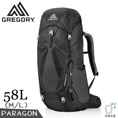 GREGORY 美國 58L PARAGON登山背包M/L《玄武黑》126845/專業健行背包/後背