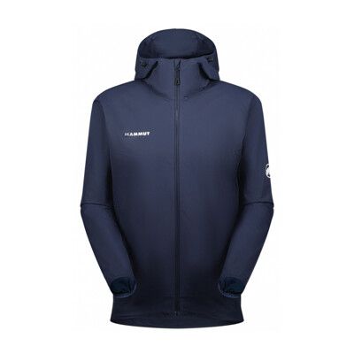 MAMMUT 長毛象 男 GRANITE SO Hooded AF 防潑水軟殼連帽外套《海洋藍》10