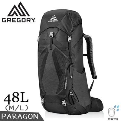 GREGORY 美國 48L PARAGON登山背包M/L《玄武黑》126843/專業健行背包/後背