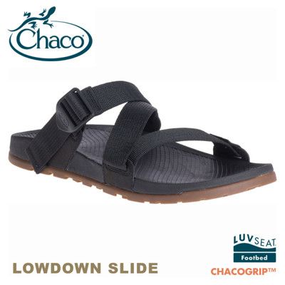 CHACO 美國 男 LOWDOWN SLIDE休閒拖鞋《黑》CH-LSM01H405/休閒涼鞋