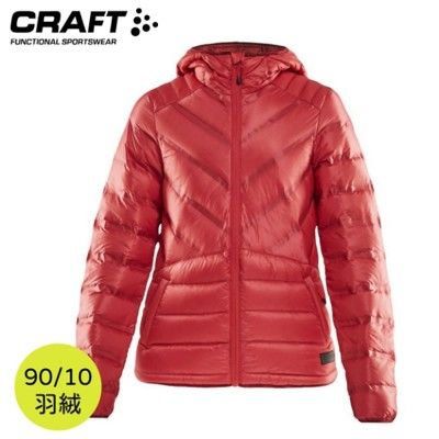 CRAFT 瑞典 女 輕量羽絨連帽外套《紅》1908007/羽絨衣/保暖外套/羽絨外套