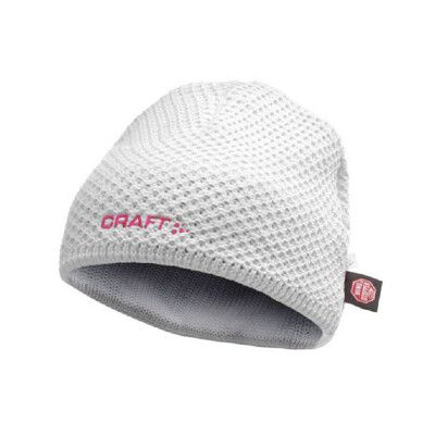 CRAFT 瑞典 WS克魯斯保暖帽《白》194676/保暖帽/彈性透氣保暖針織護耳帽/針織帽/毛線帽