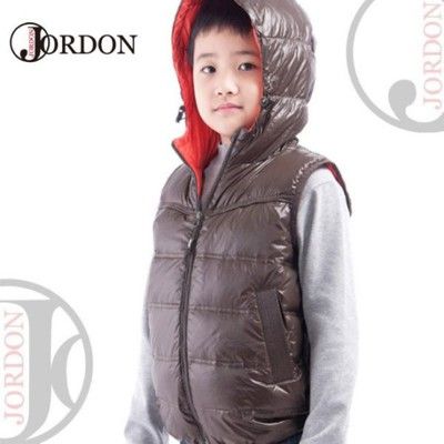 JORDON 橋登 童羽絨背心《橄綠》0129/保暖背心/兒童背心