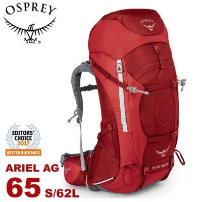 OSPREY 美國 ARIEL AG 65 女款 S 登山背包《熱情紅》62L攻頂包/自助旅行/雙肩